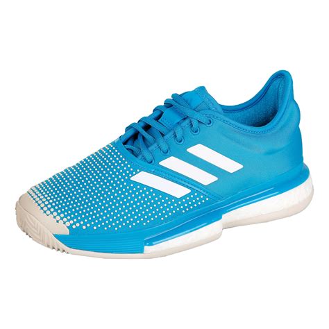 adidas sole court boost clay sandplatzschuh herren blau weiß|adidas Men's Sole Court Boost Clay Sandplatzschuh Herren.